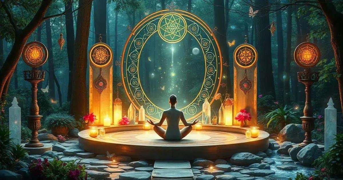 Benefícios da meditação no altar mágico