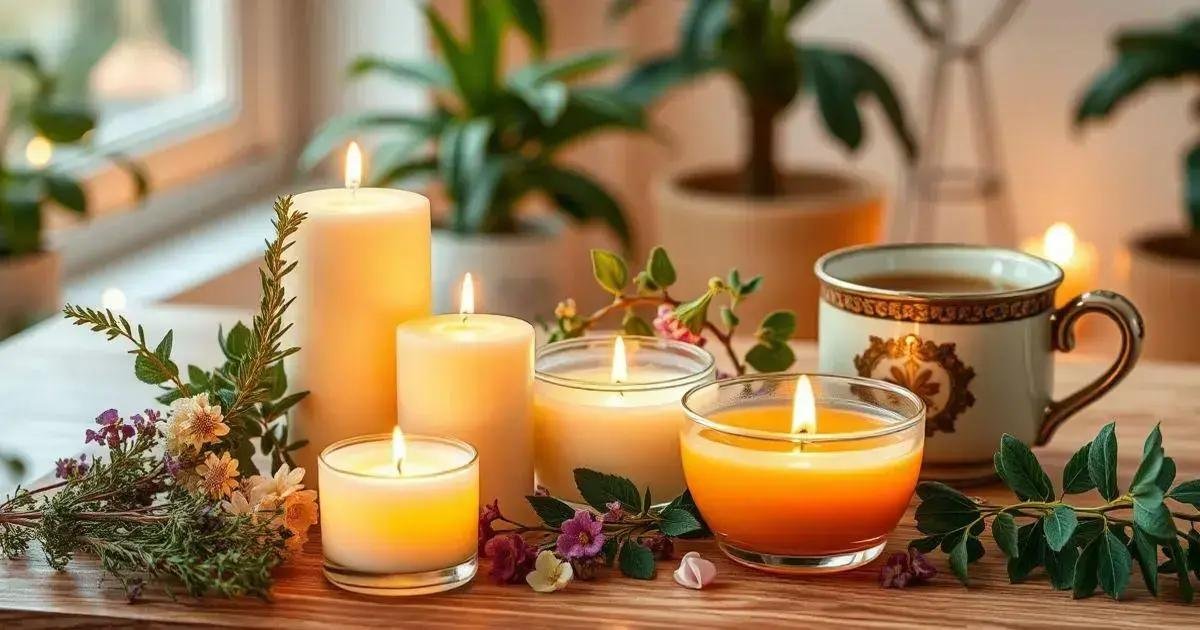 Benefícios das velas aromáticas naturais