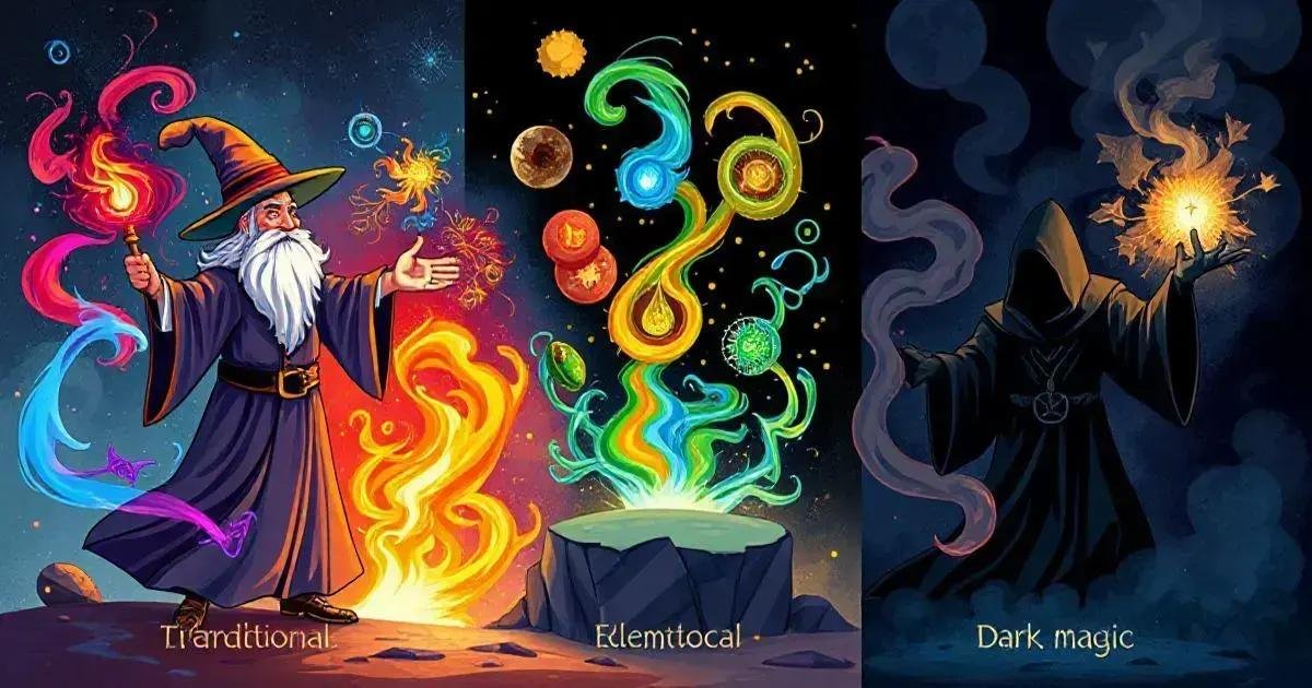 Diferenças entre os tipos de magia